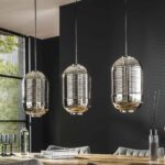 Hängelampe 3L Wanne aus verchromtem Glas – Bild 2