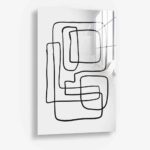Lines II - Glas 100x150 cm / Ohne Rahmen
