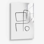 Lines III - Glas 40x60 cm / Ohne Rahmen