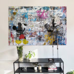 Mickey the Artist - Glas 100x150 cm / Ohne Rahmen – Bild 2