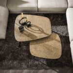 Couchtisch-Set/2 XXL-Metallic / Bronze antik – Bild 2