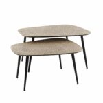 Couchtisch-Set/2 XXL-Metallic / Bronze antik – Bild 3