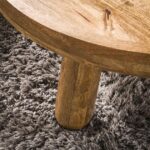 Couchtisch-Set/2 Stative / Massive Mango-Sandfarbe – Bild 3
