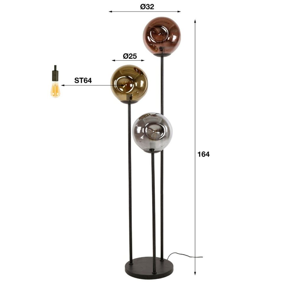 Stehlampe 3x Ø25 stellar – Bild 4