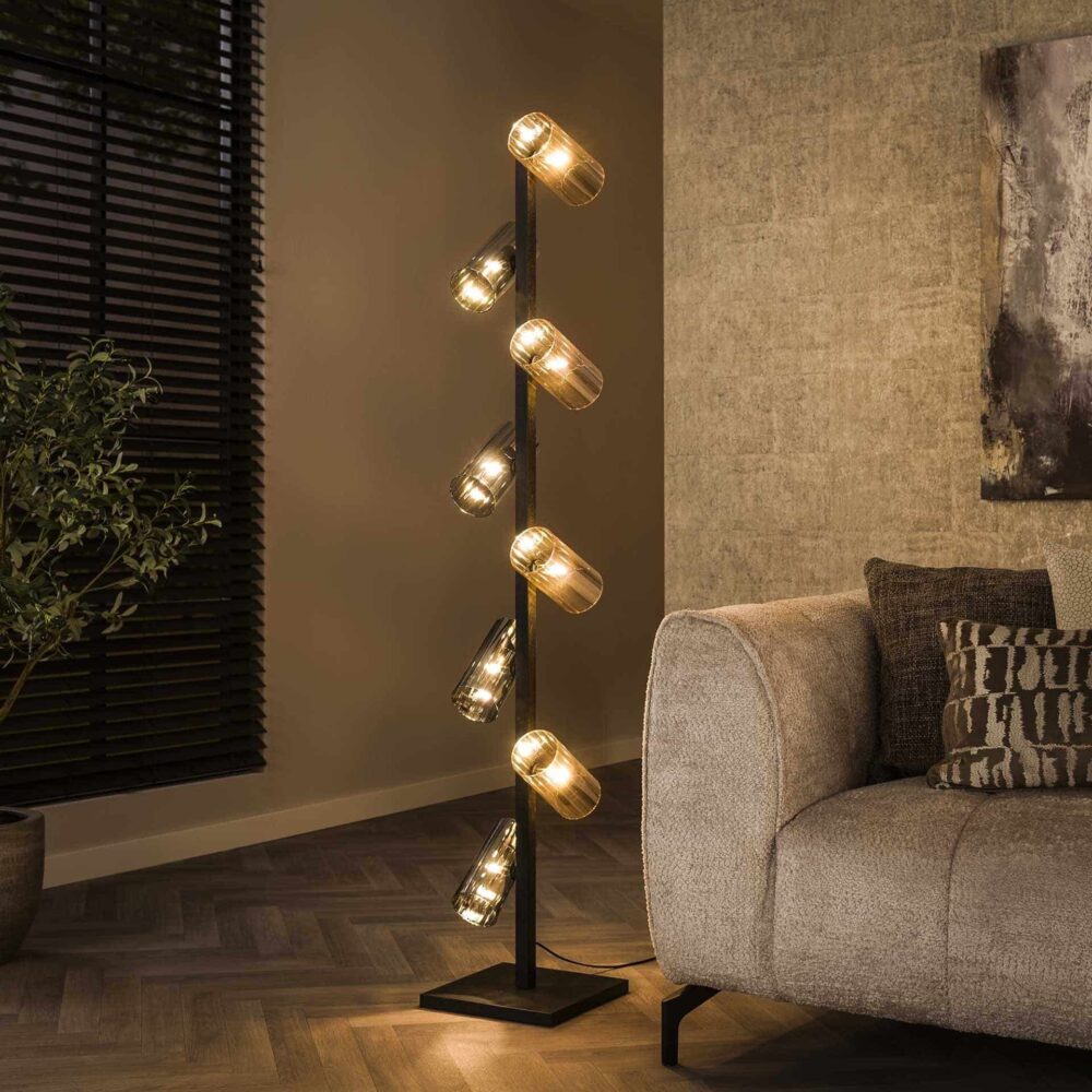 Stehlampe 8L cylinder mixed glass – Bild 1