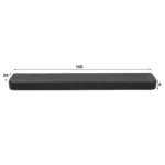 Wandregal 150 cm metallisch / grau – Bild 2