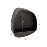Wandregal metallic breit / Grau – Bild 2