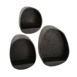 Wandregal-Set/3 Metalltropfen / Grau – Bild 3