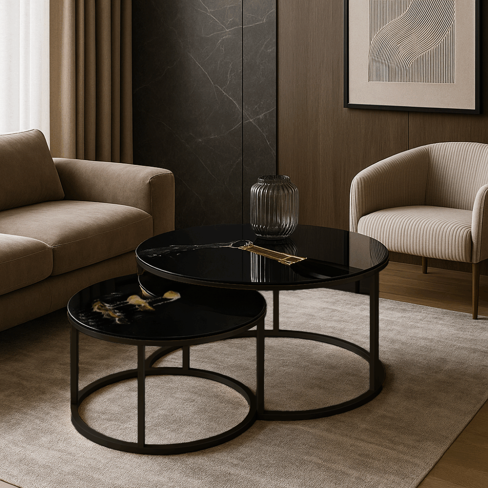 Couchtische Schwarz - Champagne Fountain – Bild 1