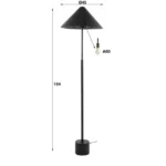 Cosmos Stehleuchte LED-Dimmer / Anthrazit – Bild 4