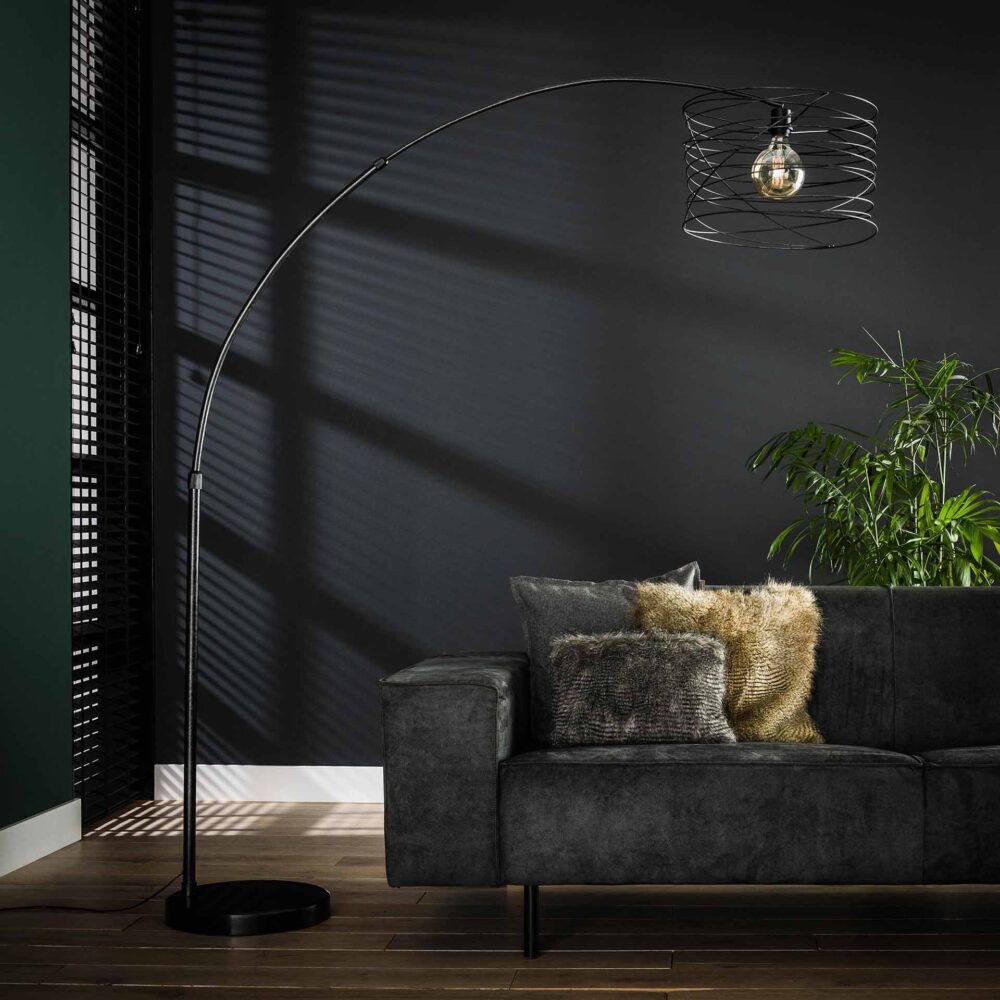 Bogenlampe Ø45 Curl / Anthrazit – Bild 2