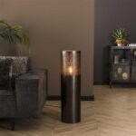 Stehlampe Cylinder Punch dark - 90cm