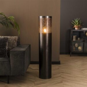 Stehlampe Cylinder Punch dark - 120cm