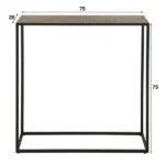 Flurtisch aus Eisenmetallic / Bronze antik – Bild 4