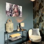 Warrior Woman – Glas 100x150 cm / Ohne Rahmen – Bild 2