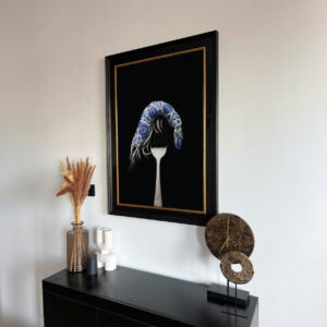 Delft Blue Shrimp - Art Frame