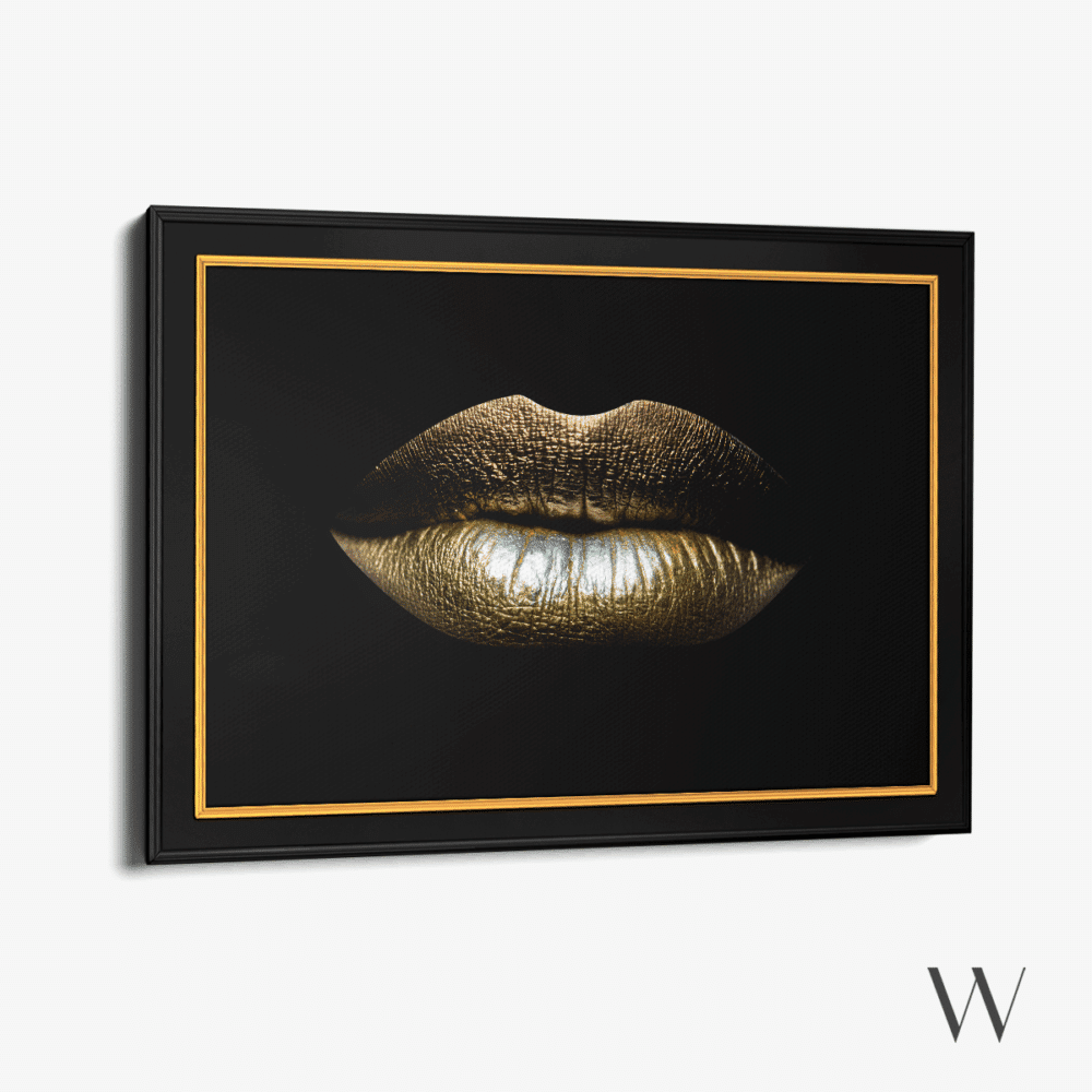 Golden Lips - Art Frame – Bild 3