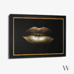 Golden Lips - Art Frame – Bild 3