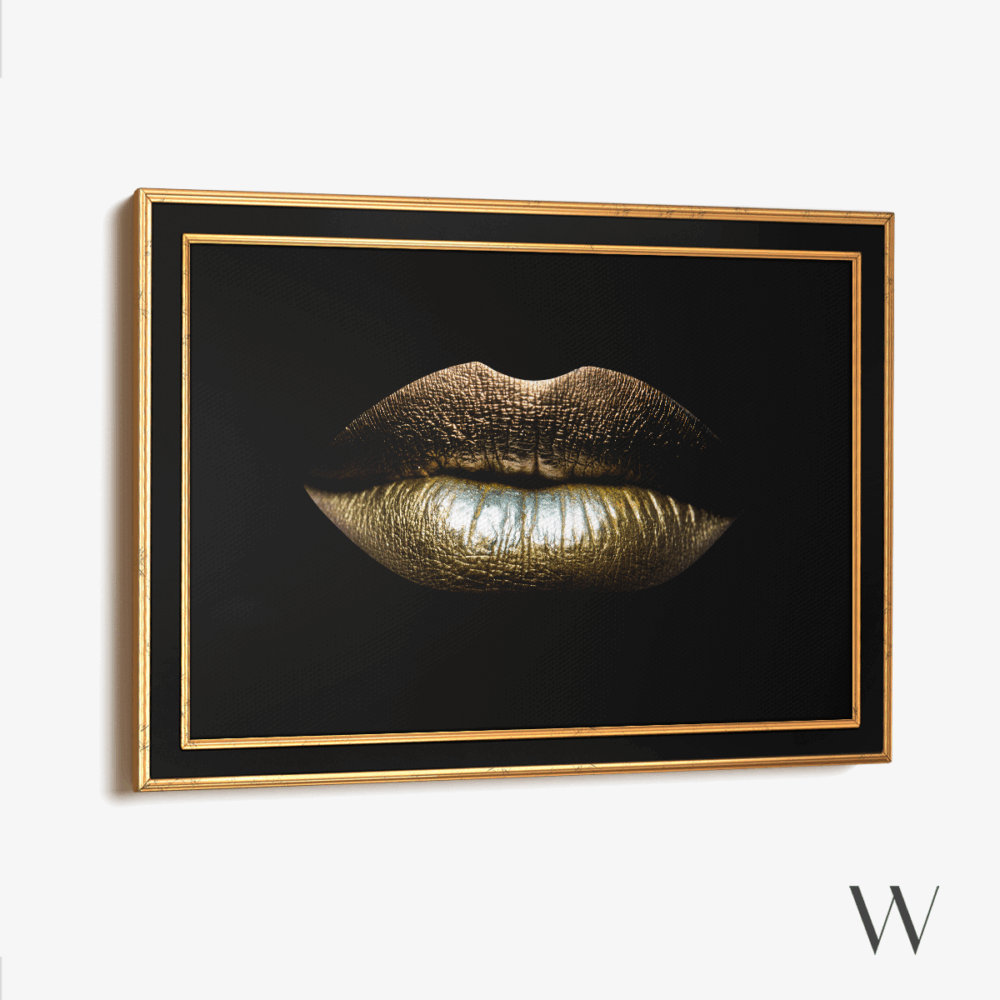 Golden Lips - Art Frame – Bild 4