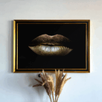 Golden Lips - Art Frame – Bild 2