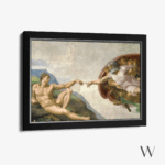 Creation of Adam - Art Frame Silver gallery 1