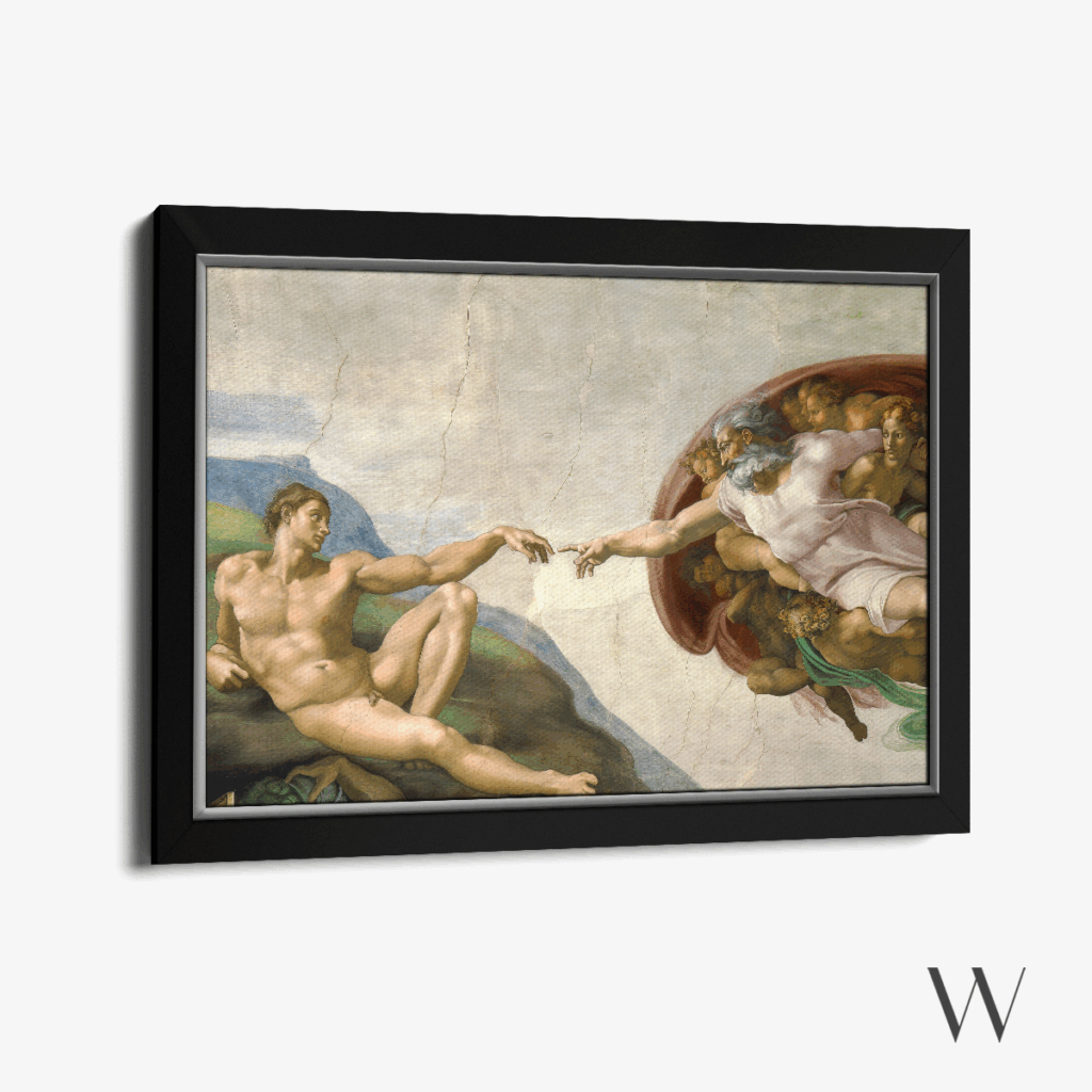 Creation of Adam - Art Frame Silver gallery 1
