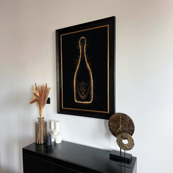 Golden Bottle - Art Frame