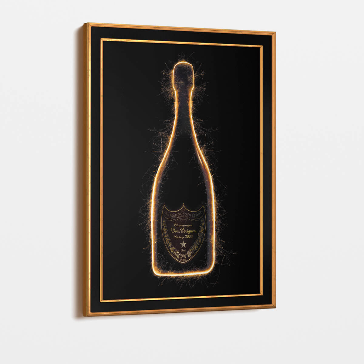 Golden Bottle - Art Frame-3